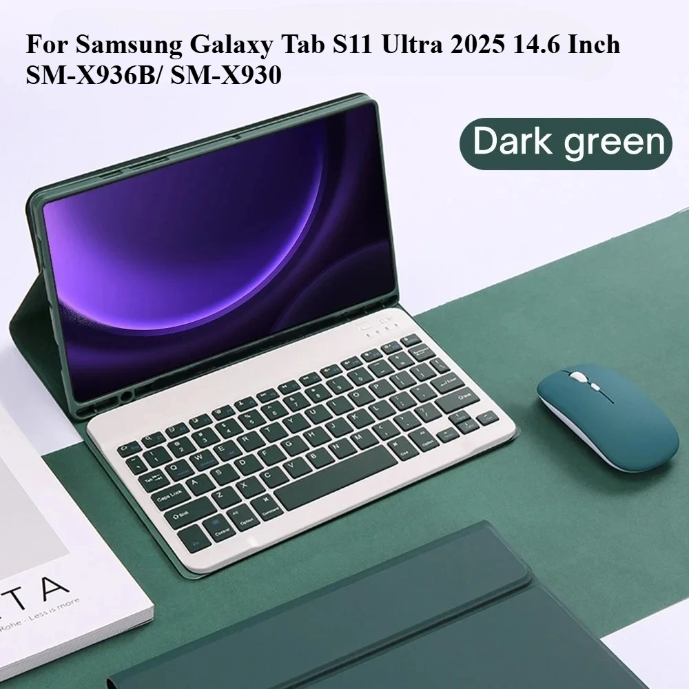 For Samsung Galaxy Tab S11 Ultra 2025 14.6 Inch SM-X936B SM-X930 With Keyboard Leather Case Cover For Samsung Tab S11 Ultra 5G