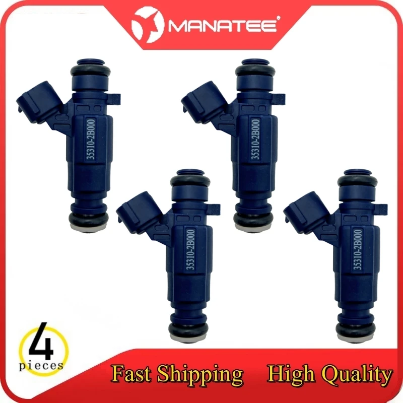

4pcs Fuel Injectors For HYUNDAI ACCENT III 2005-2010 COUPE II 2001-2012 ELANTRA III/ i20 I/i30/SANTA FÉ I/ SONATA IV 35310-2B000