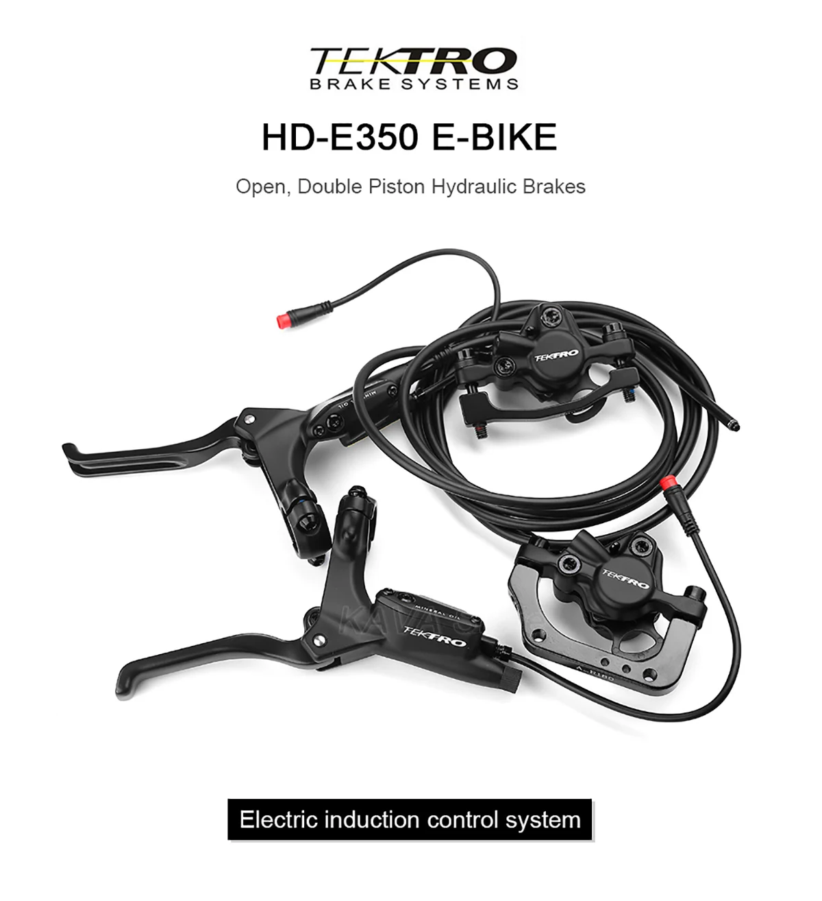 Leva Freno Idraulica Per Ebike A 2 Pin – Paio Sinistro E Destro In Lega Di Alluminio Nero, Per Manubrio 22mm, Con Cavo Impermeabile E Kit Attrezzi Opzionale