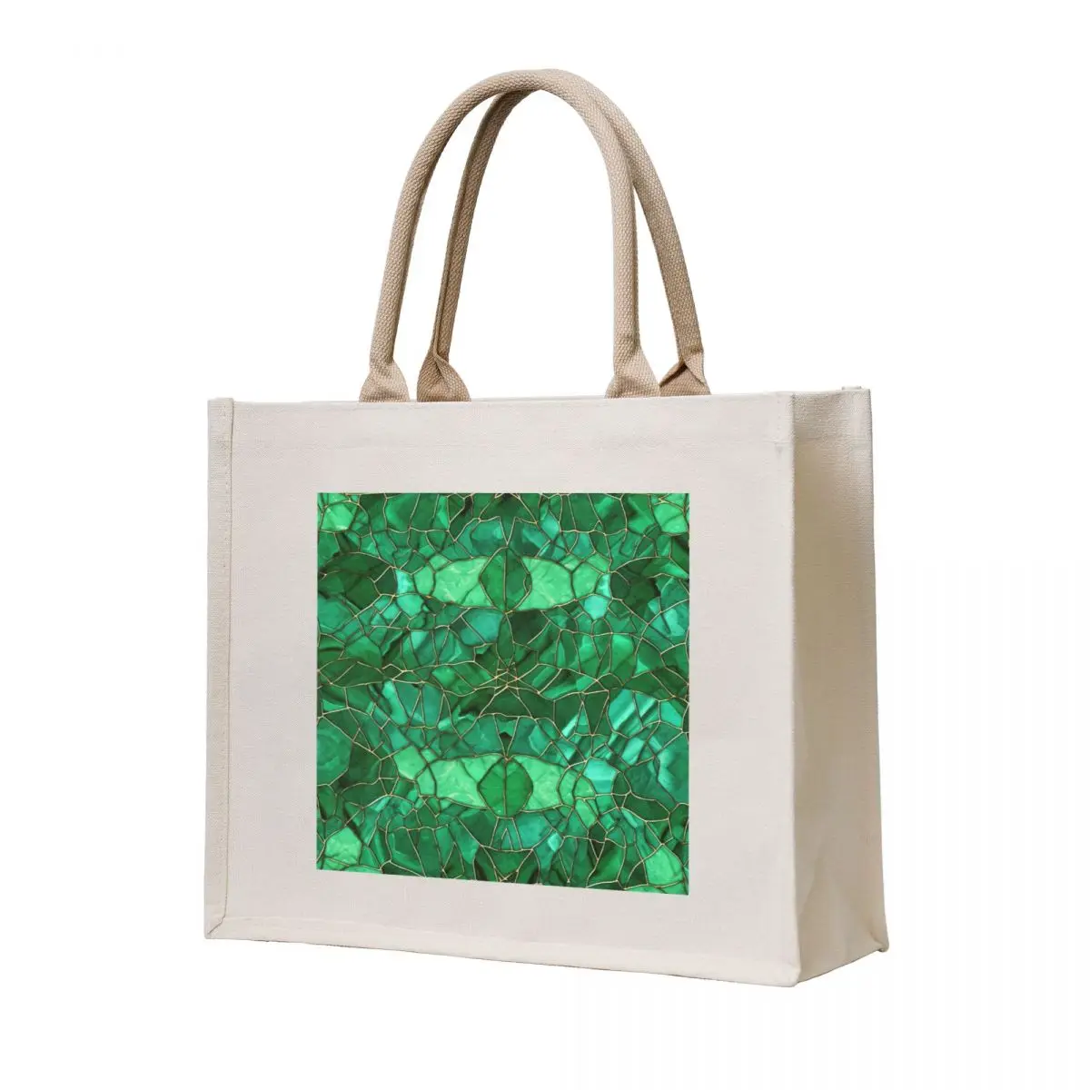 

Emerald mosaic Tote Bag hand bag bags woman 2025 bag luxury women tote canvas