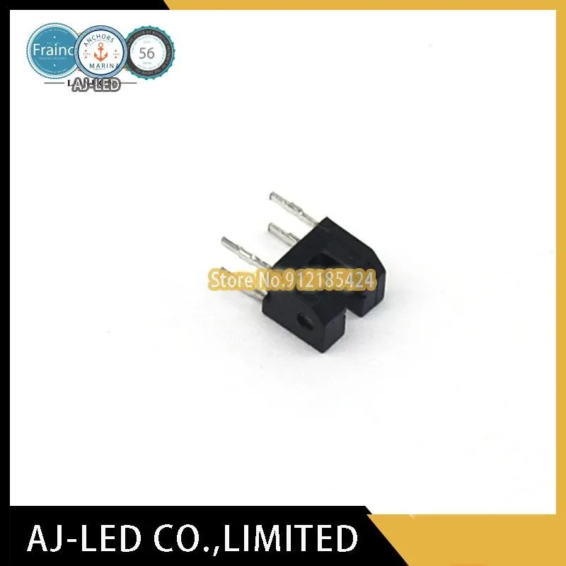 20pcs/lot RPI-124 photoelectric switch sensor transmissive slot pitch 1mm small slot type optocoupler photoelectric eye ROHM