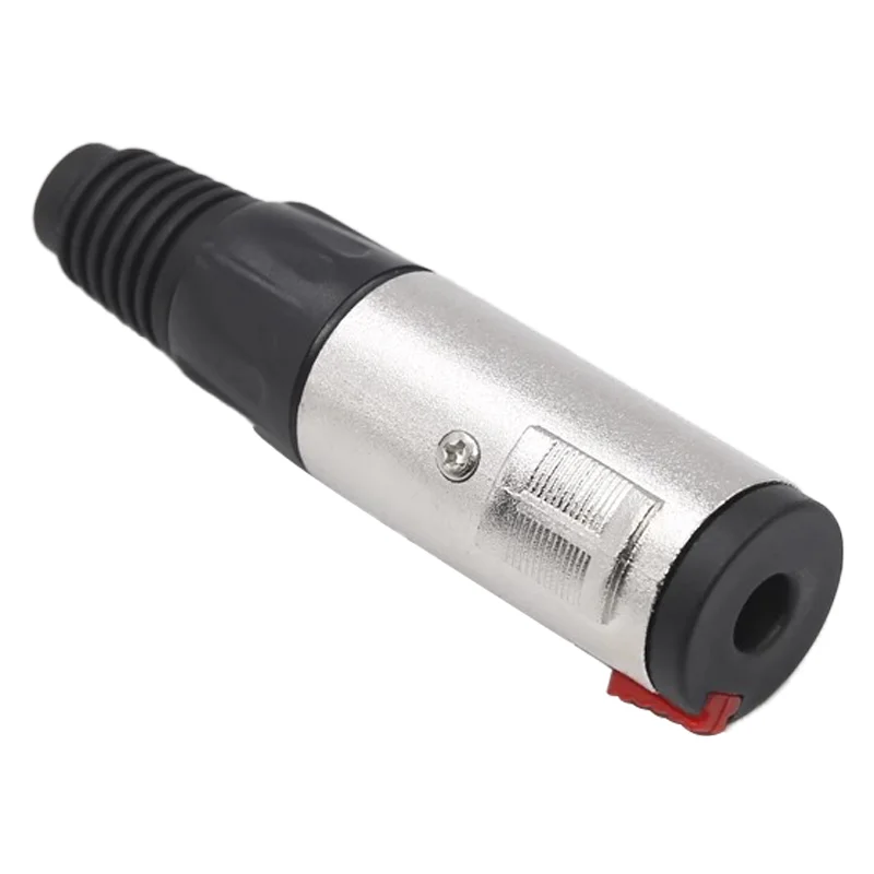 

6.35mm Jack Socket Female Stereo 3 Pole Plug Microphone Audio Connector Female Head Big Three-core Female Seat For Audio Amp