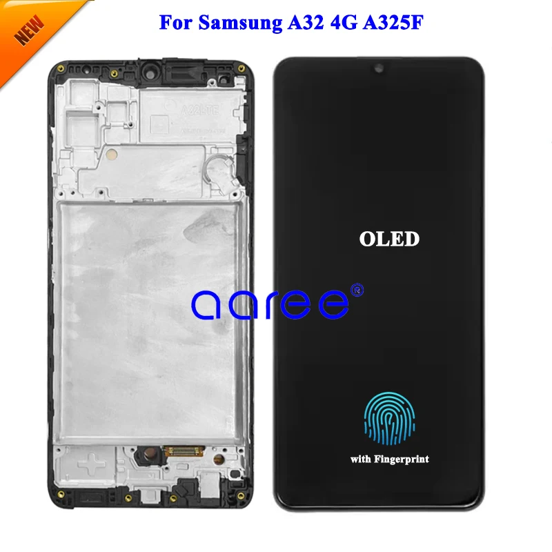 新しいモデル-oled-液晶ディスプレイ指紋認証付きサムスン-a324g-a325f-ディスプレイ液晶画面タッチデジタイザアセンブリ