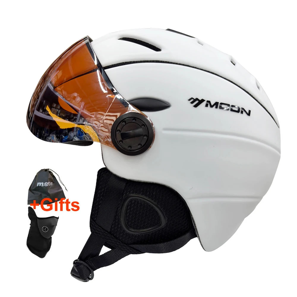 MOON プロフェッショナルハーフカバースキーヘルメット一体成型