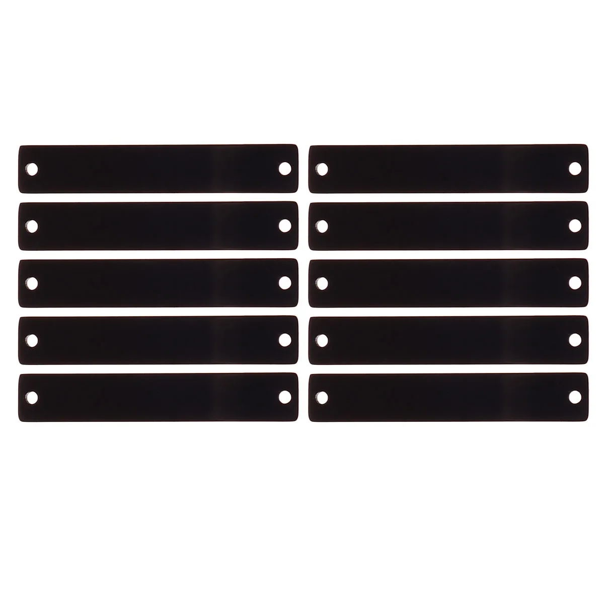 

10 шт. разъем с двойным отверстием DIY аксессуары для изготовления ювелирных изделий собачья бирка металлические подвески черные подвесные украшения Miss