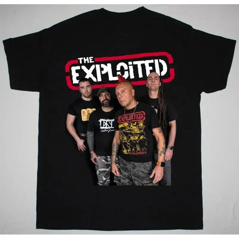 

Новая черная футболка всех размеров The Exploited Band Member Singer