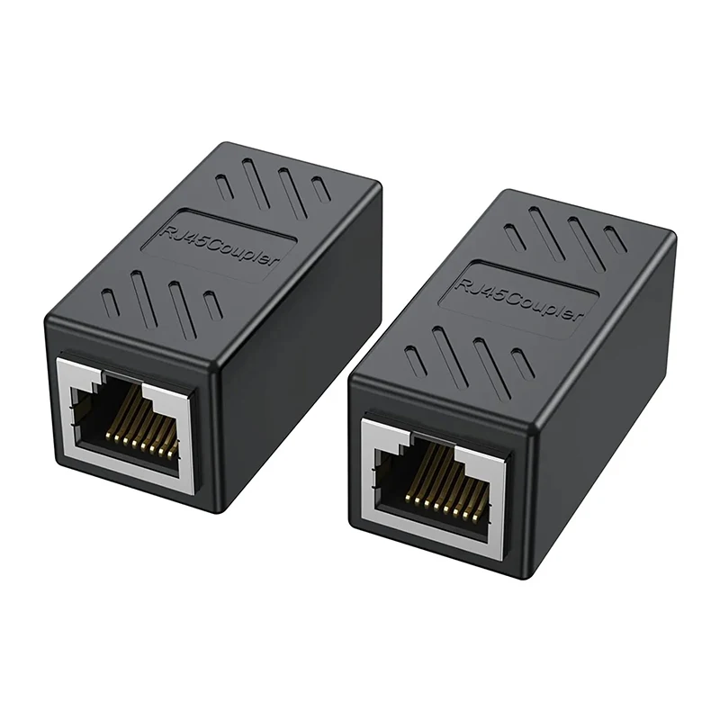 1/20PCS RJ45 Coupler Extender Connector Cat5 Cat6 Ethernet Coupler Female To Female PC Hardware Adapters Ethernet Cable Extender