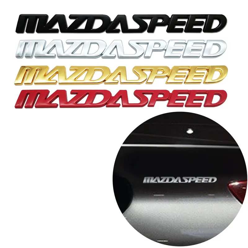 3D Metal Car Styling AWD 2.0 2.5 Emblem Car Rear Tail Trunk Sticker For Mazda M3 M5 MAZDASPEED MS Badge Decal Front Grill Decor