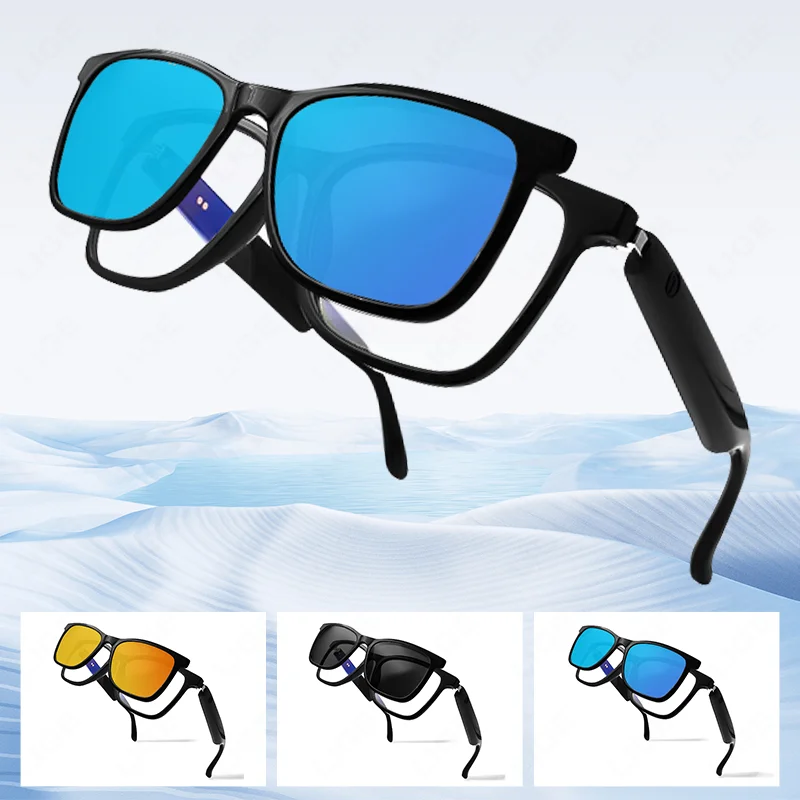 

Умные солнцезащитные очки LIGE с защитой от синего света, голосовой AI, Bluetooth, вызов, музыка, поляризационные линзы с защитой от ультрафиолета, магнитная оправа, очки для наушников