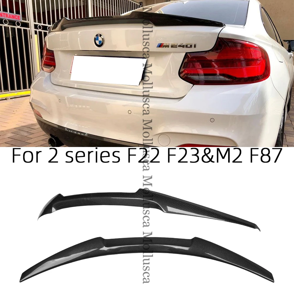 

For BMW 2 Series F22 Couep/F23 Convertible/F87M2 M4 Style Carbon fiber Rear Spoiler Trunk wing 2014-2020 FRP honeycomb Forged