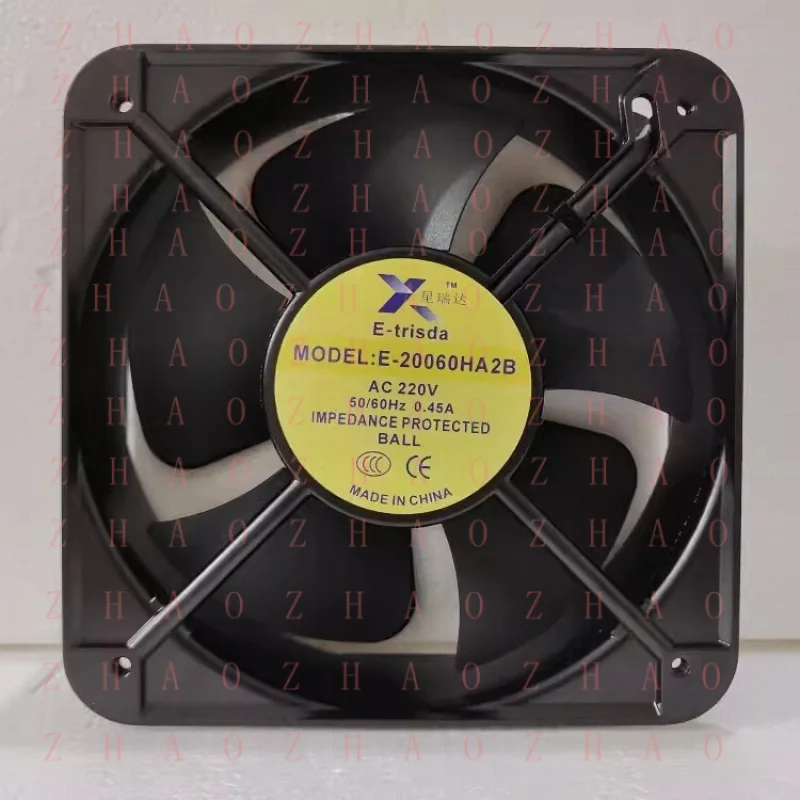 

L+ for E-trisda E-20060HA2B AC220V 50/60Hz 0.45A 20060 Ball Cooling Fan