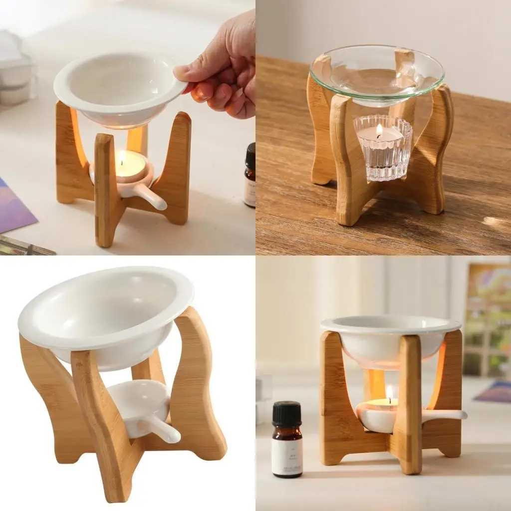 

Декоративная керамика, подогреватель эфирного масла, горелки для расплава воска, диффузор с подсвечником Tealight, деревянная