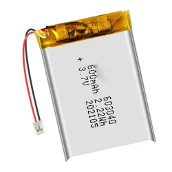 2/5/10/20 Pcs 3.7V 600mAh 603040 bateria litowo-jonowa 2.0mm złącze JST