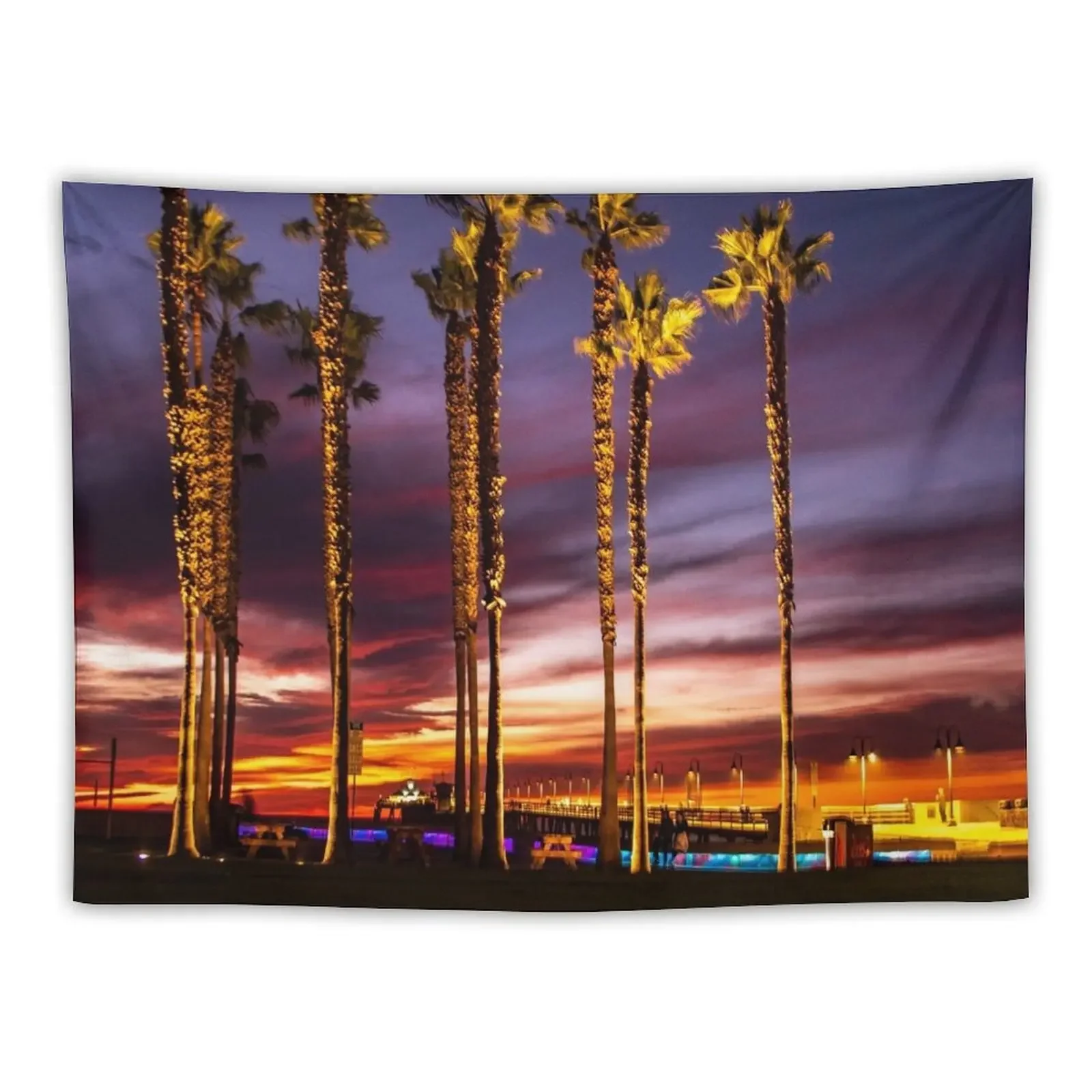 

Imperial Beach at Dusk Tapestry Bedroom Decorations Room Decore Aesthetic Tapete For The Wall Decorative Wall Tapestry
