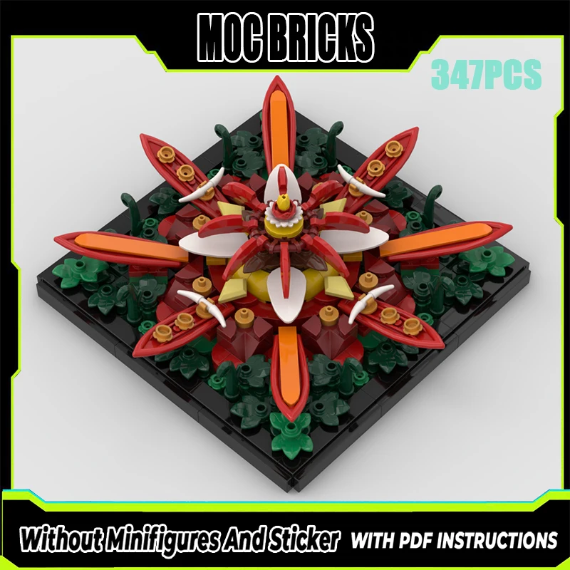 

Изысканные новые строительные блоки MOC, художественная модель Мандала-цветок, модульная детская игрушка, подарок, набор для сборки «сделай сам»