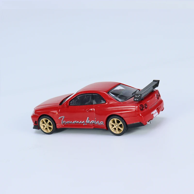 MINIGT 1:64 Modello di auto GTR R RZ Collezione di veicoli pressofusi in lega Rosso #   543