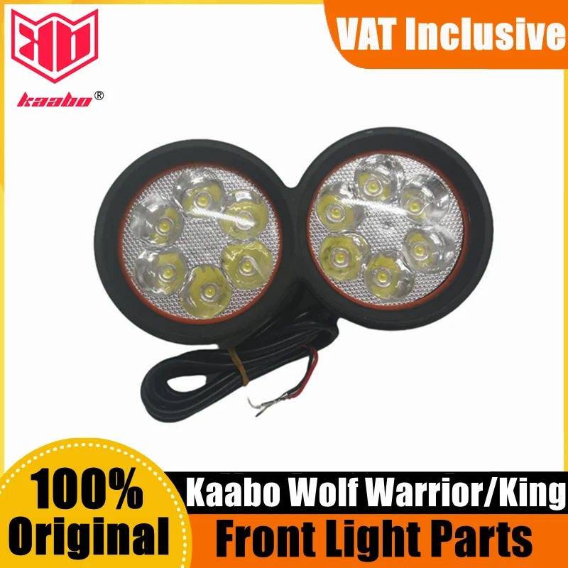 100% Original Kaabo Wolf Warrior Front Light Assembly For Wolf King Wolf X Electric Scooter Head Light Replacement Accessories