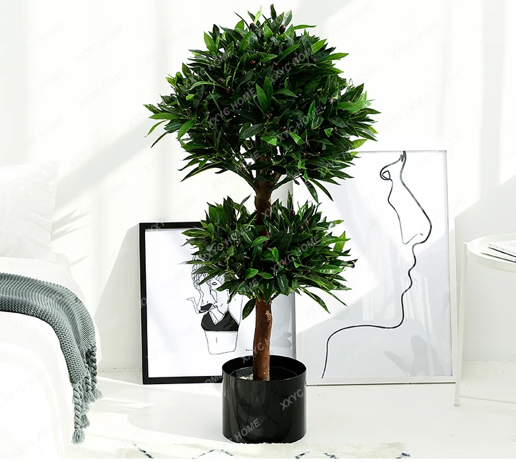 Simulation Olive Tree Floor Bonsai Office Living Room Showcase Clothing Store Indoor Large Home Ornament and Decoration