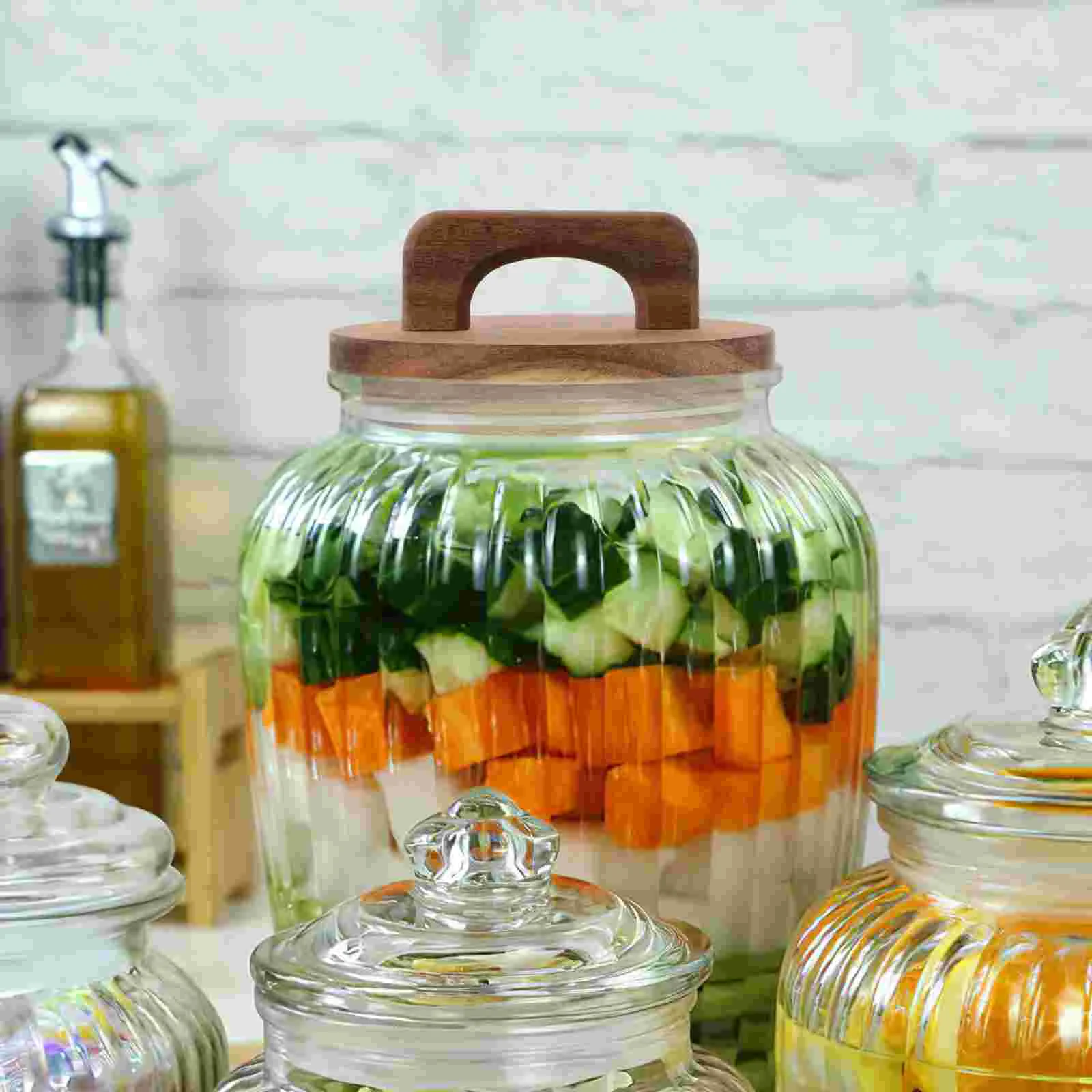 Contenitore in legno 105x105x4mm Coperchio sigillato per barattolo di vetro Bocca larga riutilizzabile Materiale per coperture per inserti a tenuta stagna