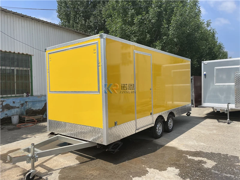 สัมปทานรถพ่วงรถบรรทุกอาหารรถเข็นอาหารรถบรรทุกรถรับประทานอาหาร Kiosk