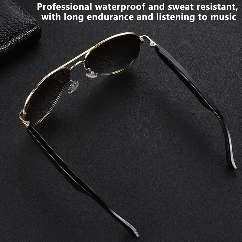 New Smart Bluetooth Audio Glasses Call Listening to Music Navigation Sunglasses UV380 UV Support 15 Minutes Fast Charge Men Wome