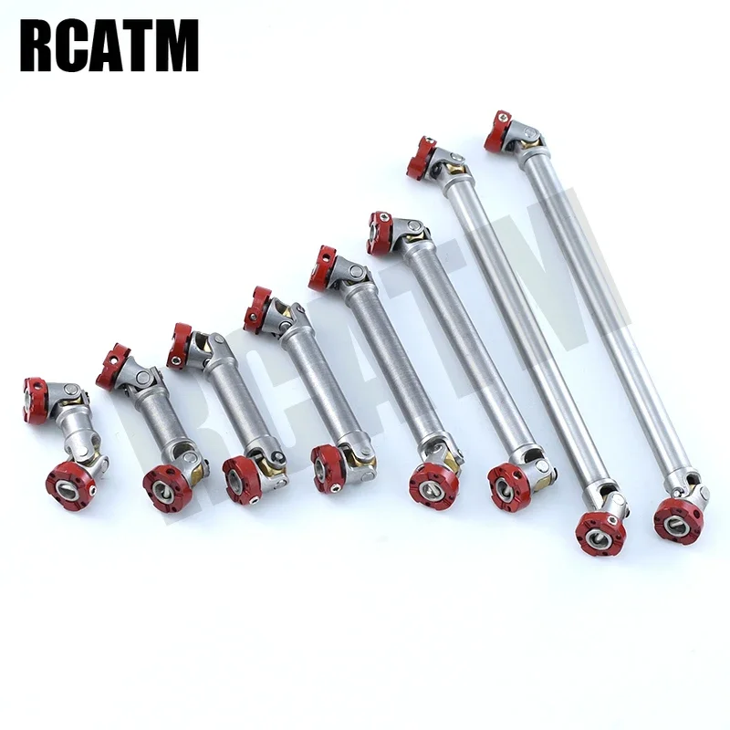 Metal Stainless Steel Flange Drive Shaft CVD 45mm-215mm for 1/10 RC Crawler 1/14 Tamiya Truck Scania Actros Volvo MAN DIY Part