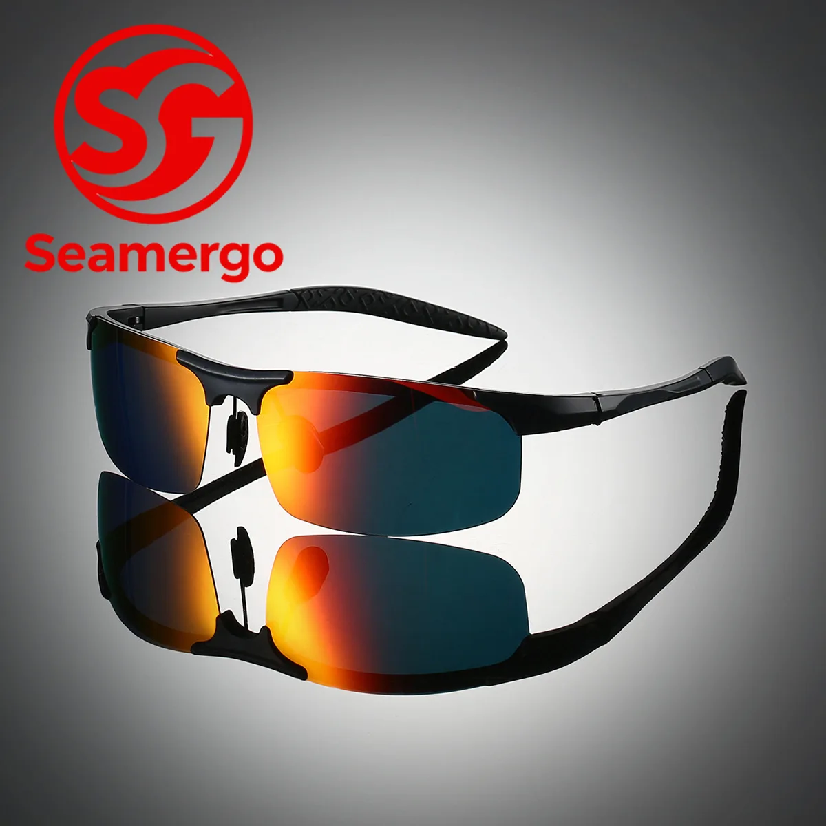 Outdoor-Sport-Trend-All-in-One-Sonnenbrille mit bunten Gläsern, schützt vor starkem Licht, hübsche Sonnenschutzbrille zum Laufen und Reiten