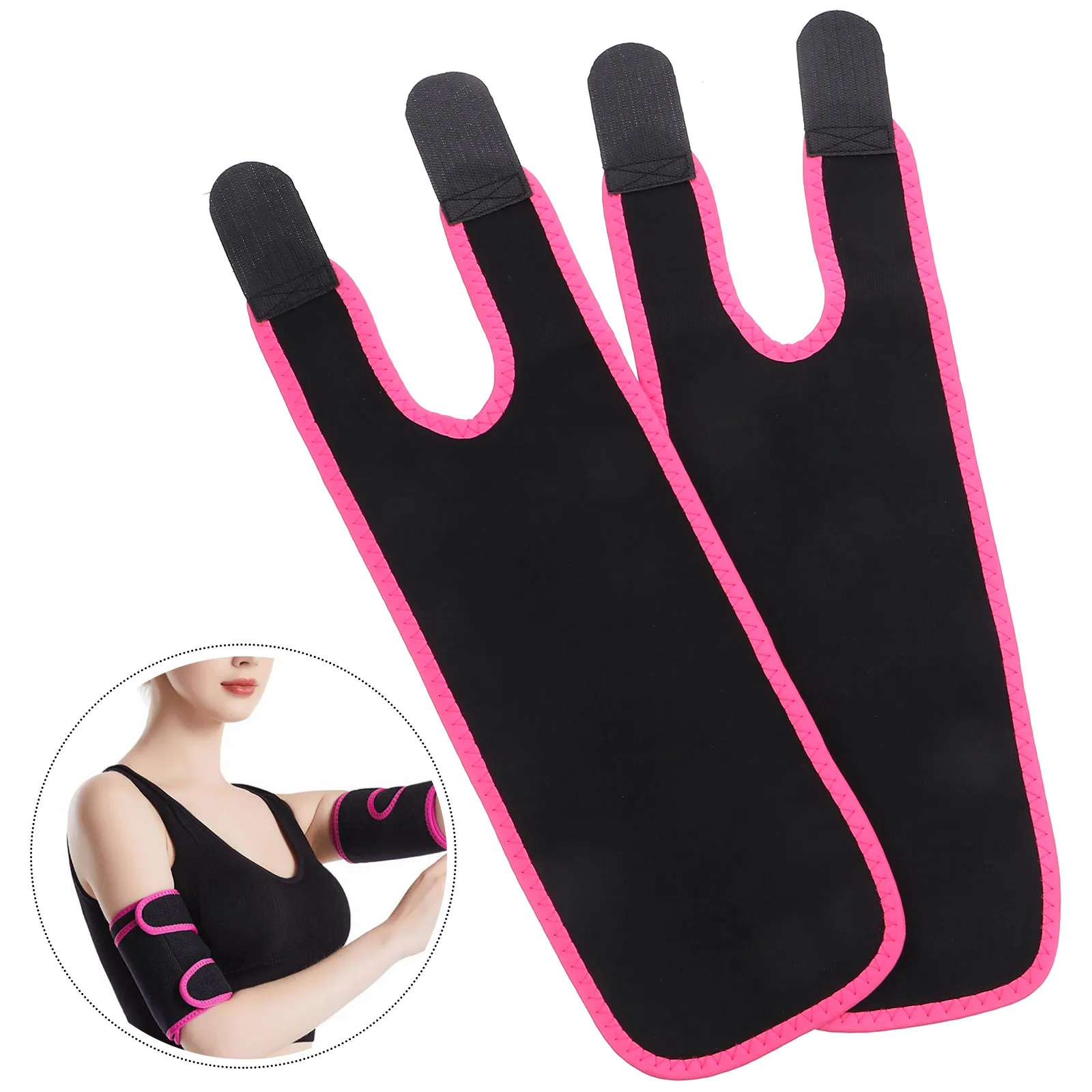 2 pcs Stylish Sleeves Beam Arm Bands For Fitness Sports Slimming Protective Rubber Running Arm Bands Armbands Use