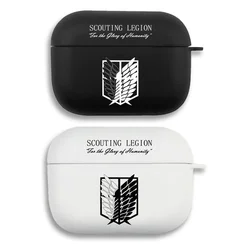 Anime Attack on Titan Earphone Case For Apple iPhone Charging Box For AirPods 1 2 3 Pro2 Clear wireless Bluetooth headphone case