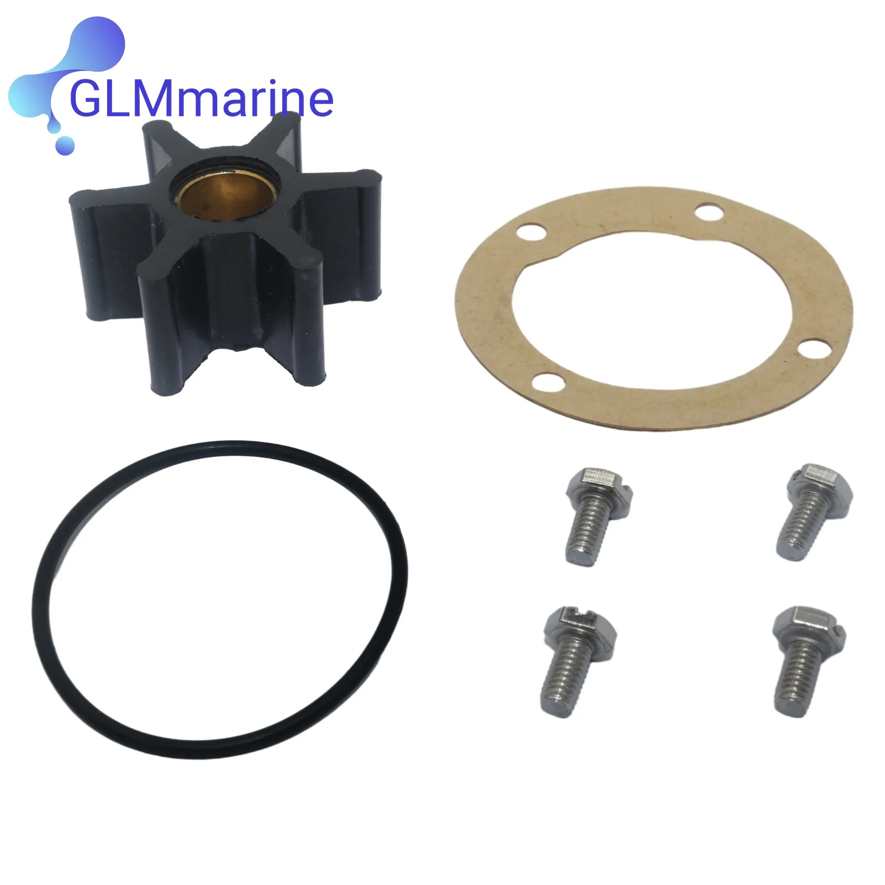 

For Fischer Panda J009-46840 Water Pump Impeller Repair Kit with Gasket & Screw AGT PMS IS Mase 80161 Sierra 23-3311
