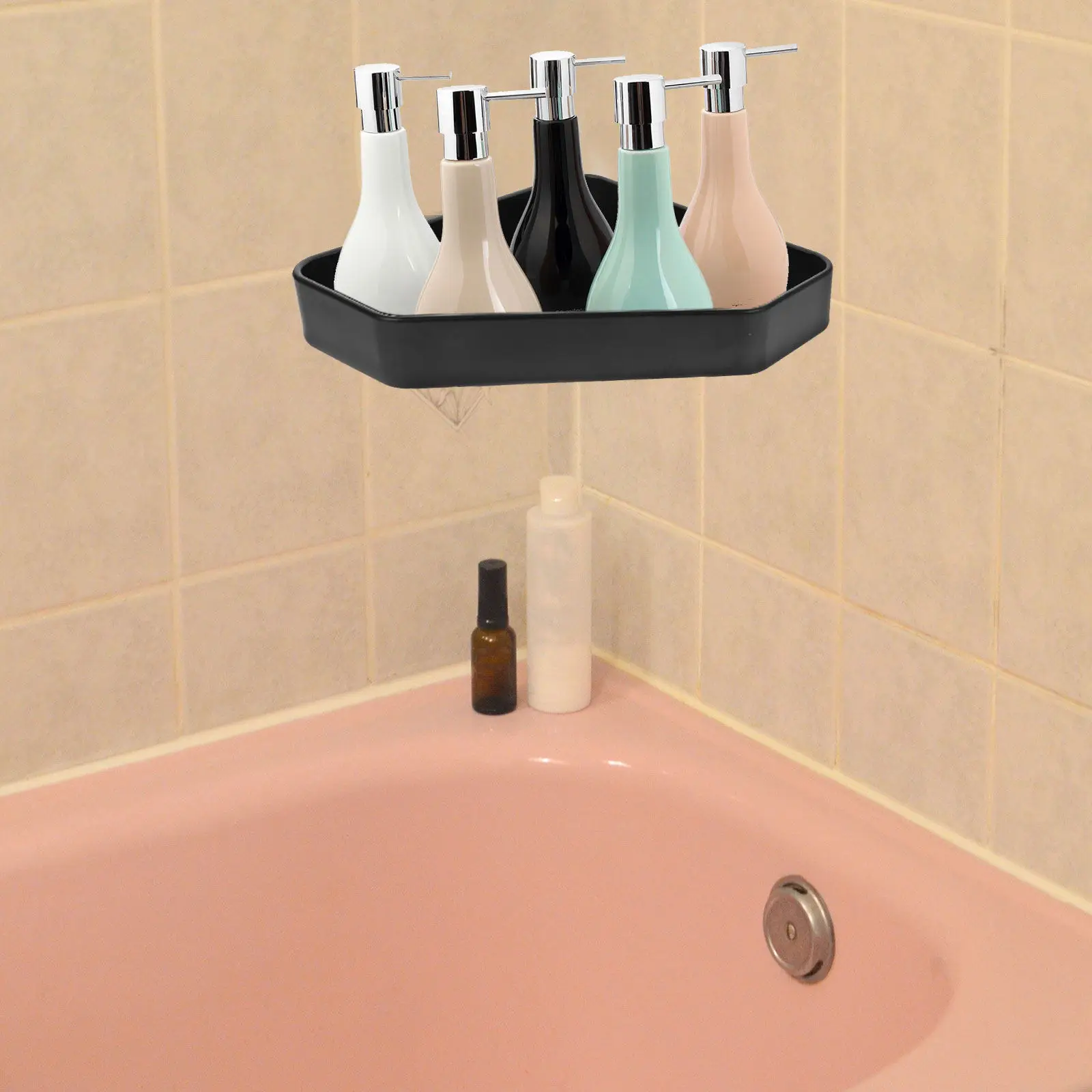 Floating Corner Shelf Wall Mounted Space Saving Storage Rack for Bathroom Bedroom Kitchen Decorative Display Organizer Modern