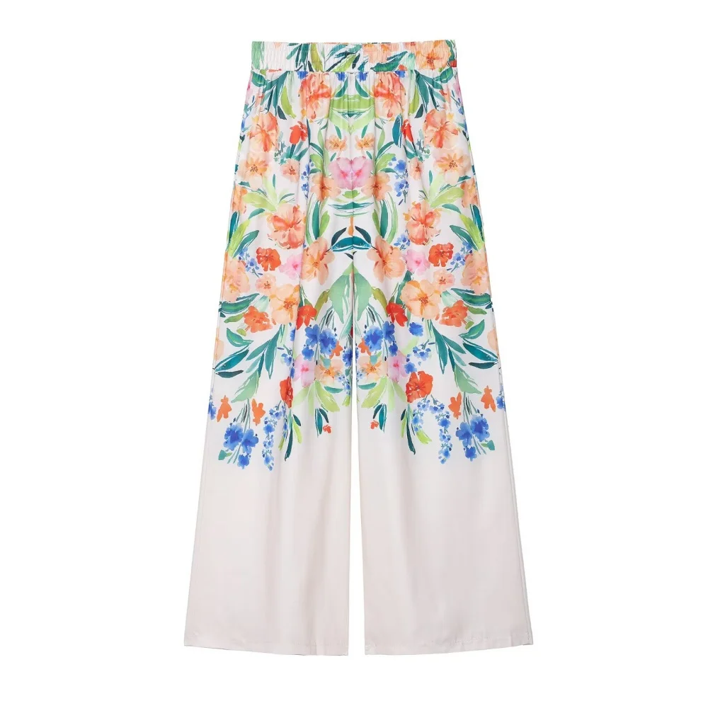 Women's Floral Printed Women's Shirts and Pants Spring/Summer New Product Casual Women's Clothing