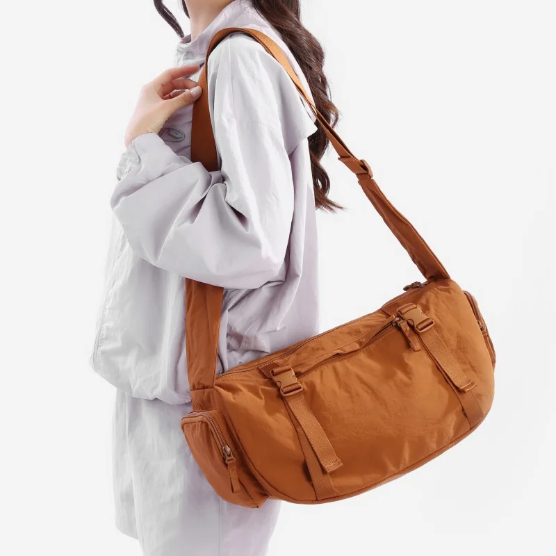 

New Unisex High-capacity Canvas Tote Bag Fashion Casual Shoulder Crossbody Purse Lightweight Waterproof Travel Handbag for Girls