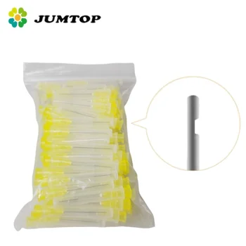 JUMTOP 100 adet/paket diş Endo sulama iğne ucu 30GA uç kapalı yan delik kök kanal yanal durulama iğneleri