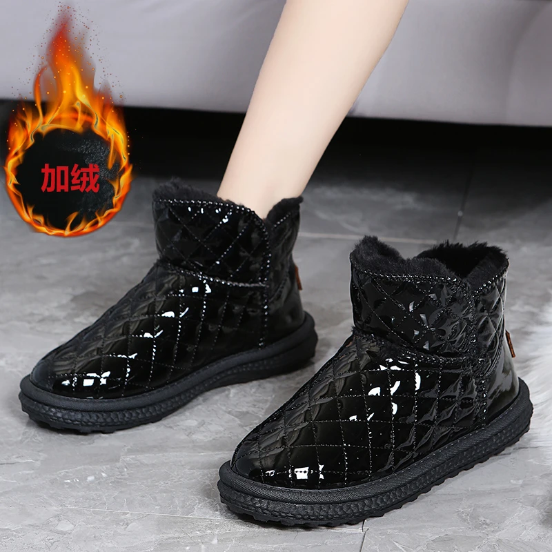 Women\'s snow boots winter warm plush boots women\'s winter casual shoes women\'s ankle boots platform shoes
