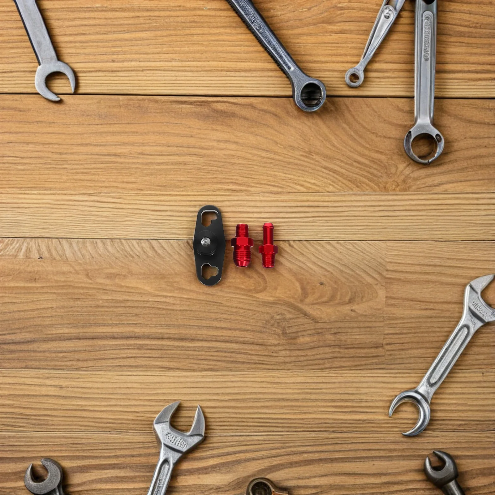 

1Set Fuel Pressure Regulator Fuel Rail Adapter Aluminum Precision Pressure Regulation for Smooth Engine Performance Compatible