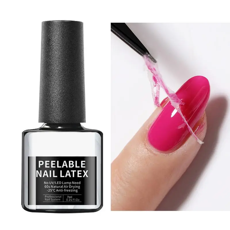 Nail Polish Barrier 7ml Nail Latex Peel off Nail Polish Guard for Salon Home Peel off Cuticle Guard Cuticle Protector