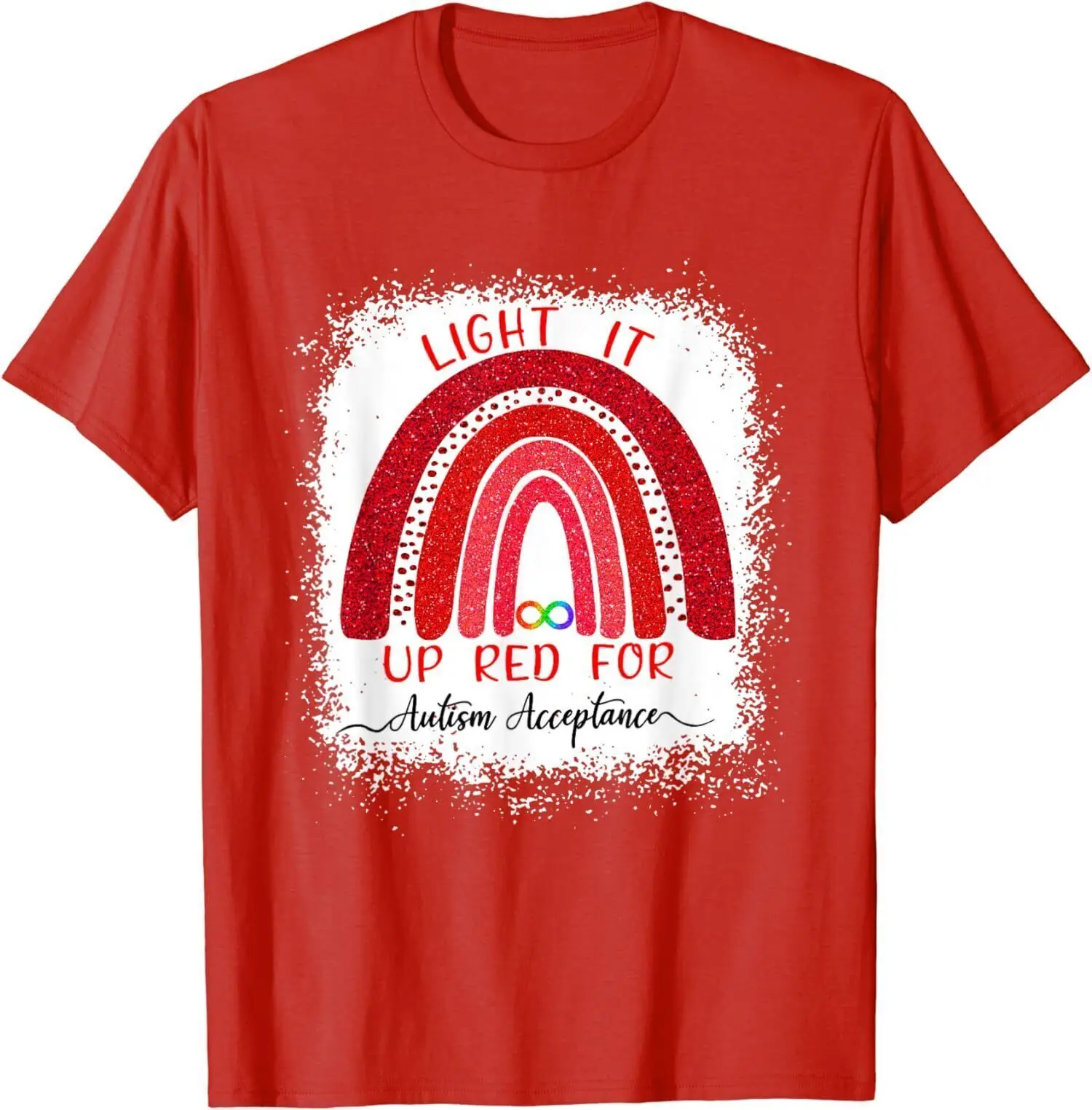 Light It Up Red For Autism Awareness Acceptance Unisex T-Shirt