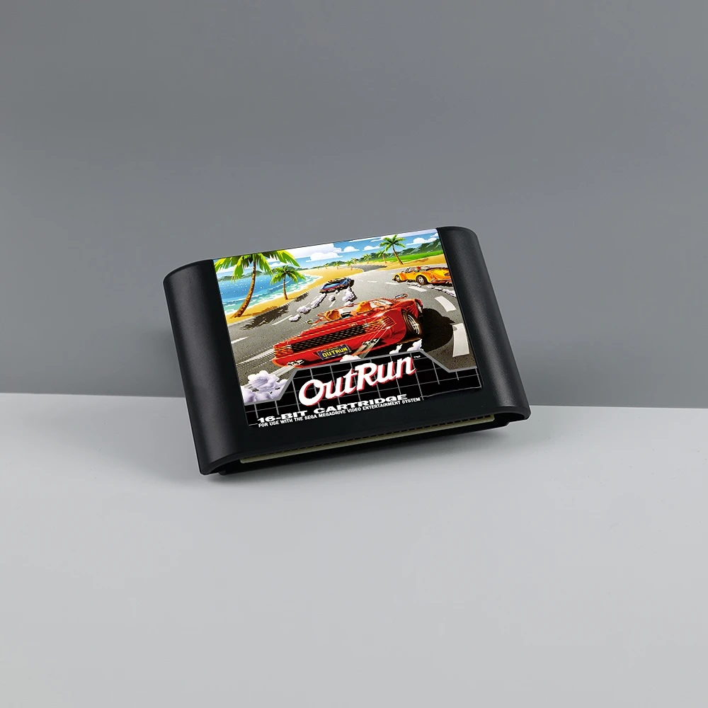 Обложка OutRun 16-битная MD Game Card EUR для картриджа игровой консоли Sega Megadrive Genesis