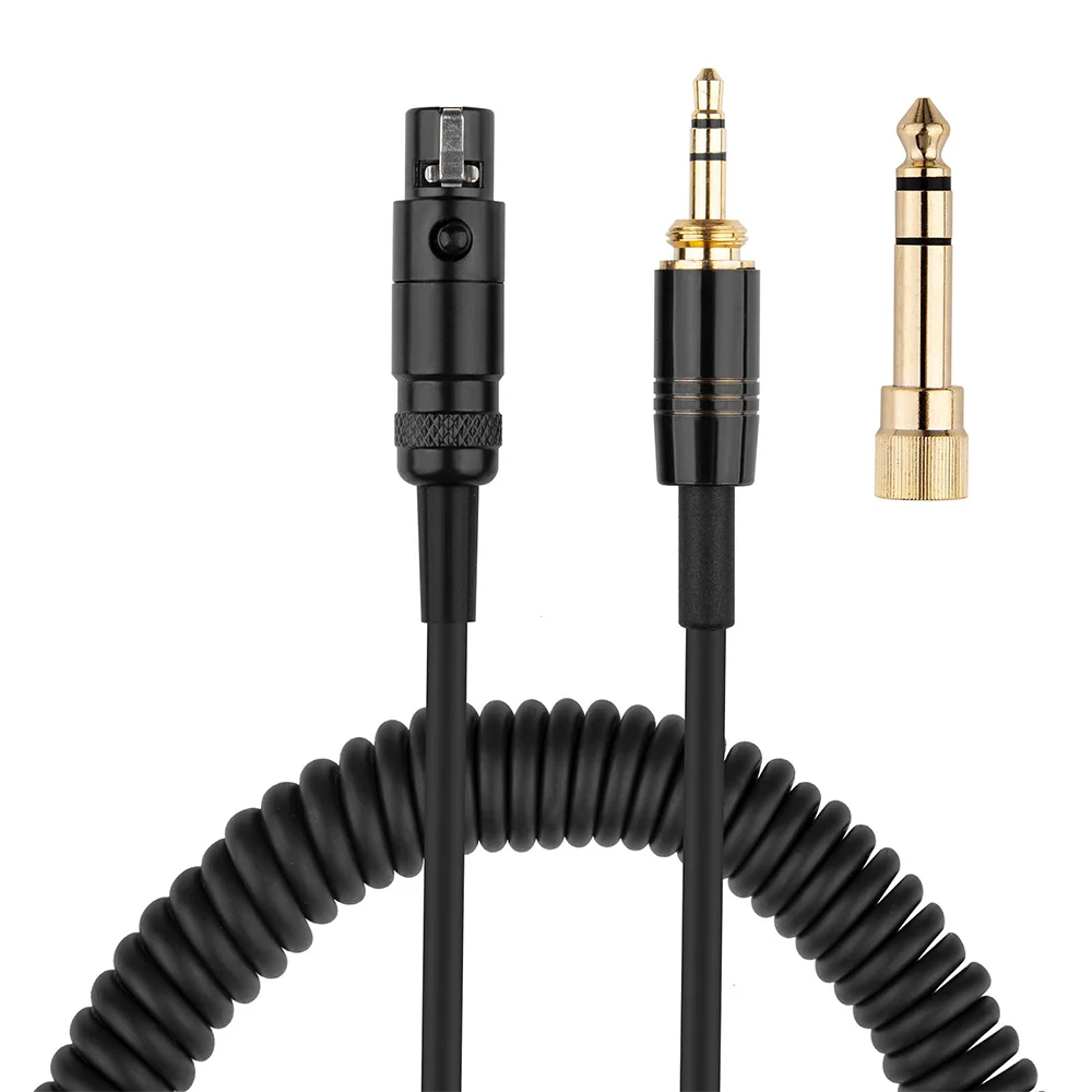 6,35 mm Mini XLR OFC Sprężynowy zamienny kabel audio do słuchawek AKG K240MK II Q701 K702 K271s K271 MKII M220