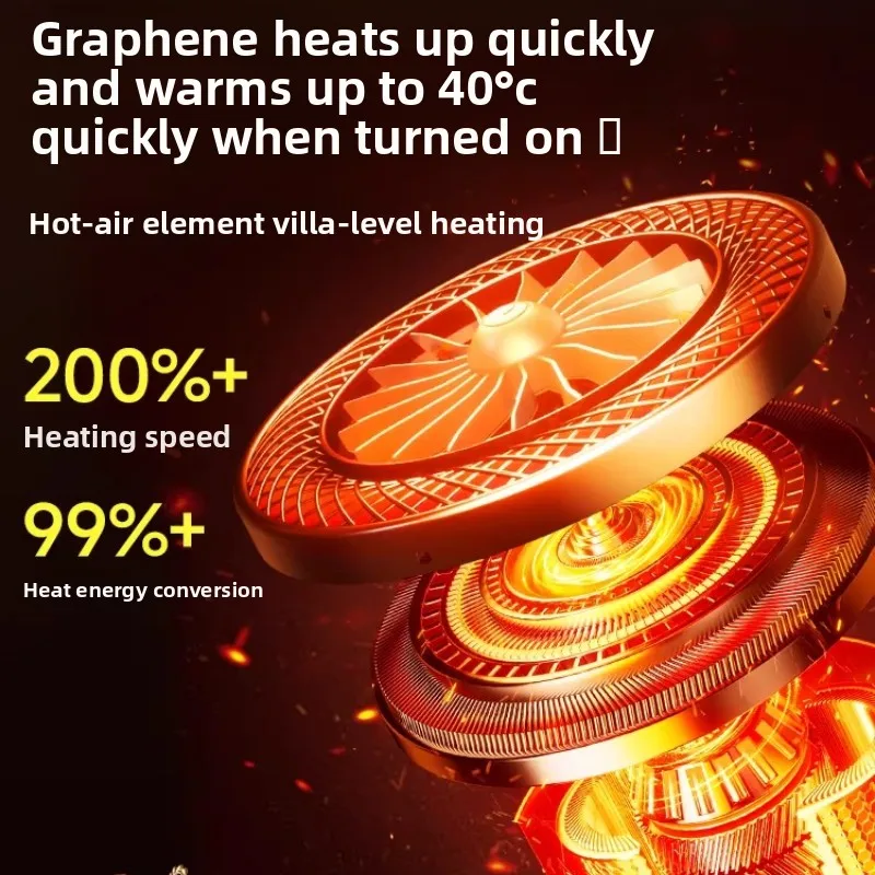 Portable Heaters Electric Heater 2000W Hot Air Blower Adjustable Radiator Fan for Office Home Room Warmer Low Energy Efficiency