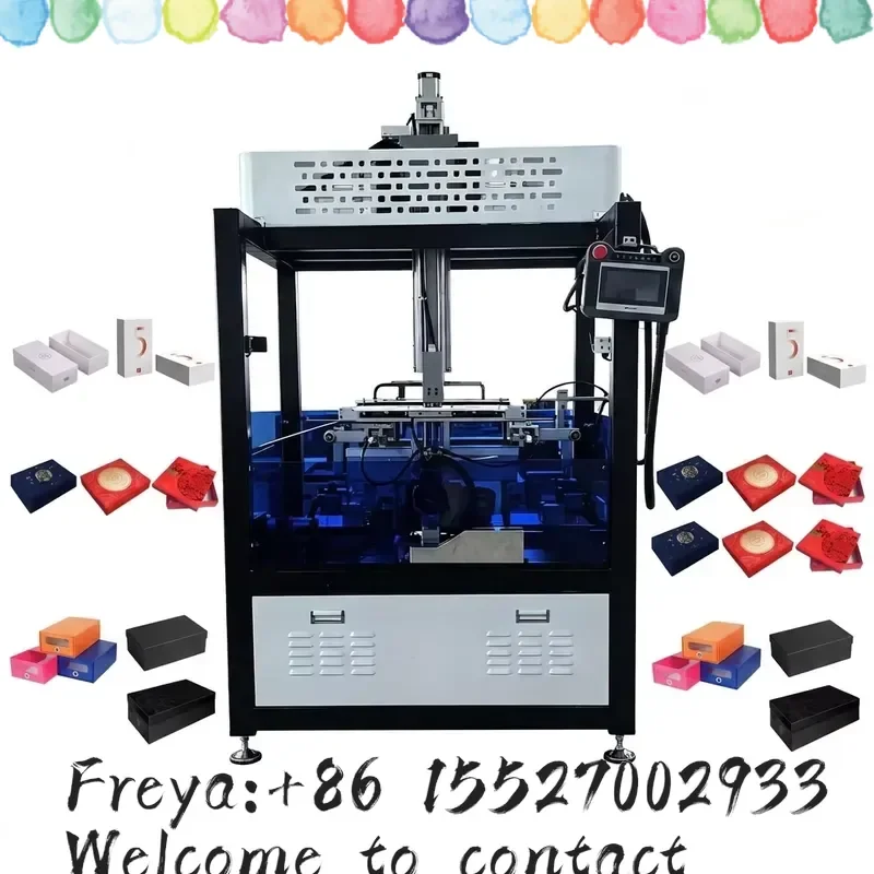 Servo Heaven and Earth Lid Box Forming Machine Semi-automatic Premium Gift Box Making Machine