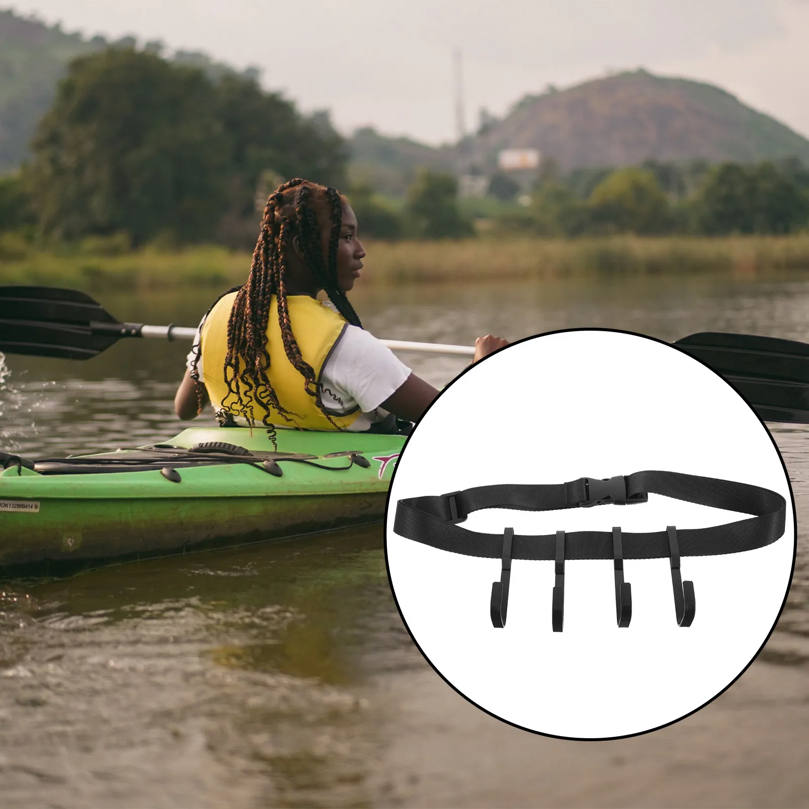 

Комплект крюков и ремней для подвешивания на дерево, сверхпрочные металлические крепления для охоты, активного отдыха, рюкзаков, еды, пикников