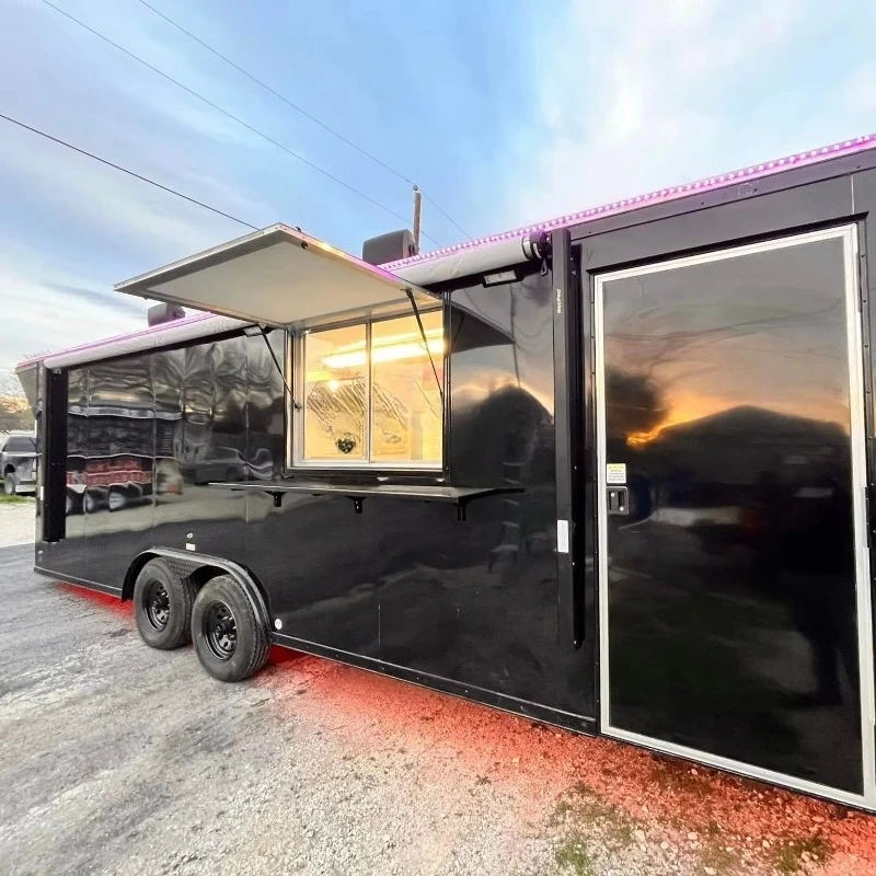 Affordable Catering Food Truck Fully Equipped Taco Trailer Mobile Kitchen Pizza Coffee Ice Cream BBQ Food Cart