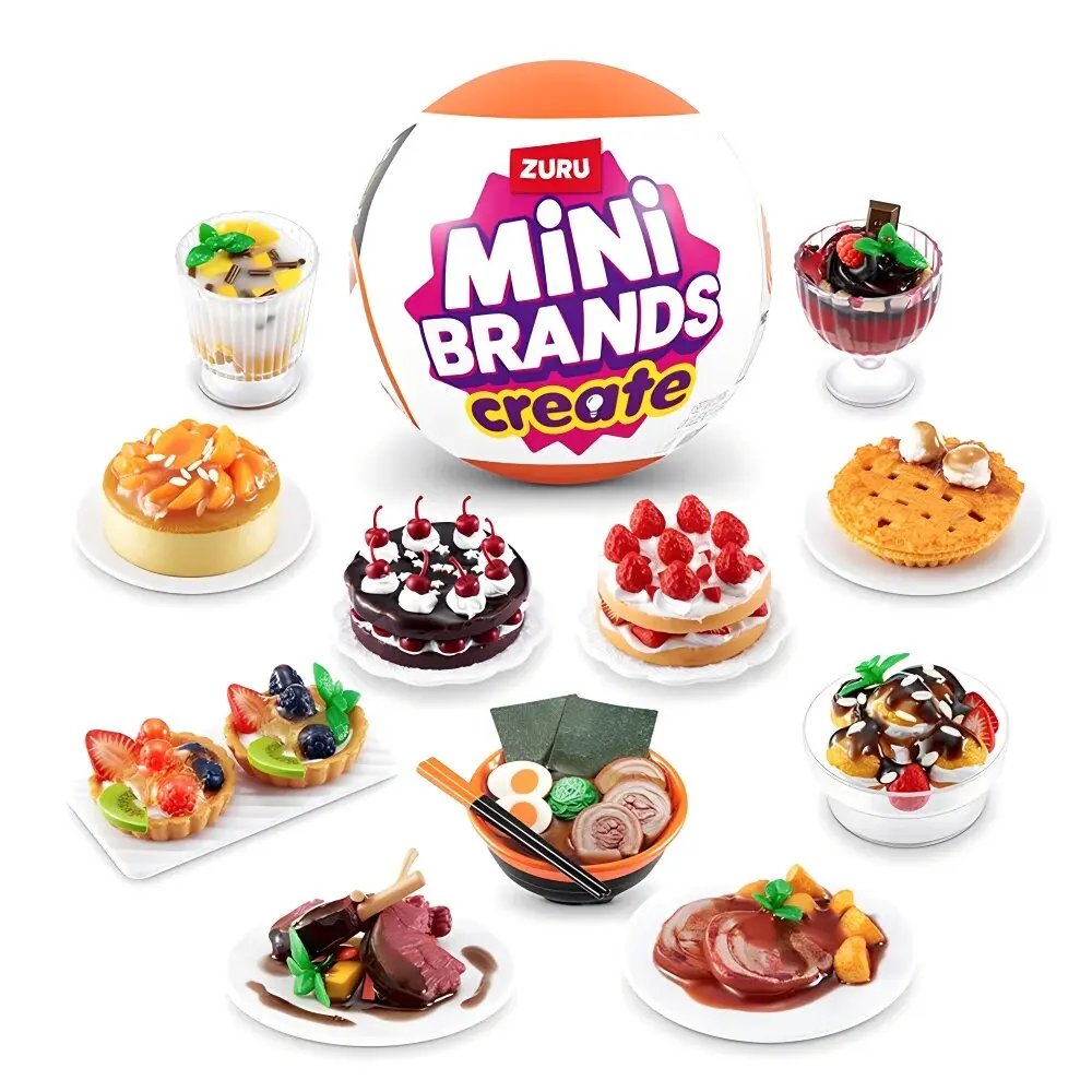 Zuru Surprises Mystery Mini Brands صندوق أعمى عشاق الطعام خلق MasterChef الكرة مفاجأة المقتنيات مصغرة المنمنمات ألعاب طعام