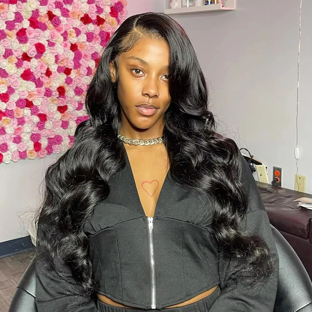 

40 Inch Body Wave Human Hair Front Wig 13x6 13x4 Hd Lace Transparent Frontal wig Pre Plucked Brazilian Human Hair Wigs For Women