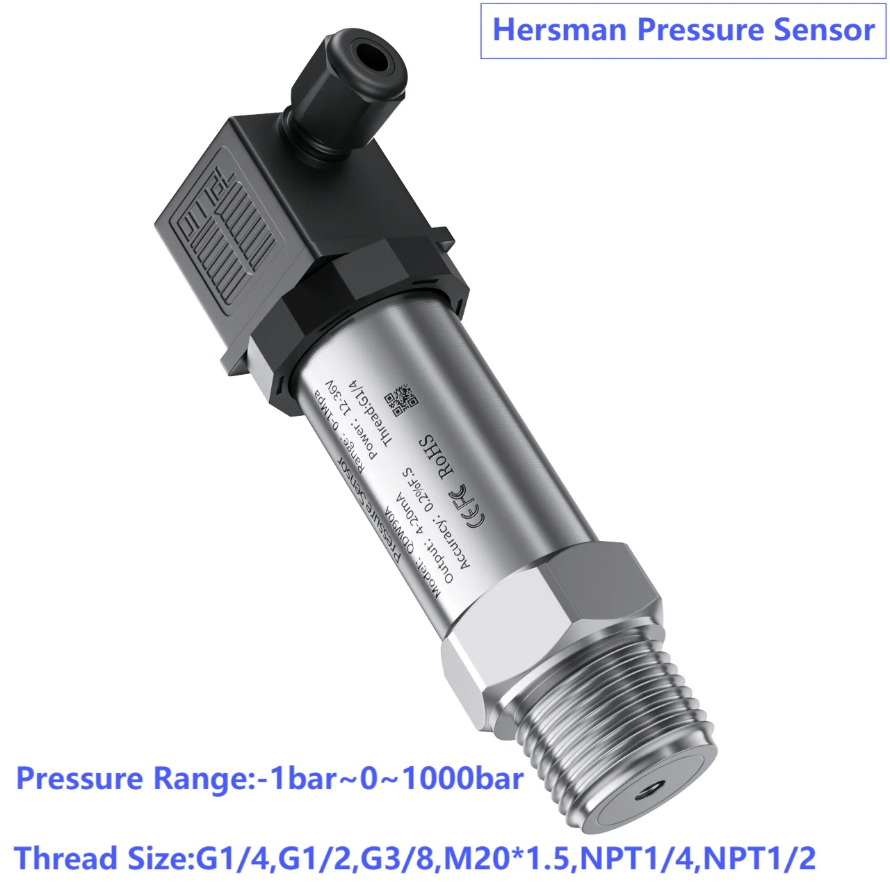 0-3.3V pressure sensor transmitter for water oil fuel gas air pressure transducer hydraulic 0-25bar 30bar 40bar 80bar sensor