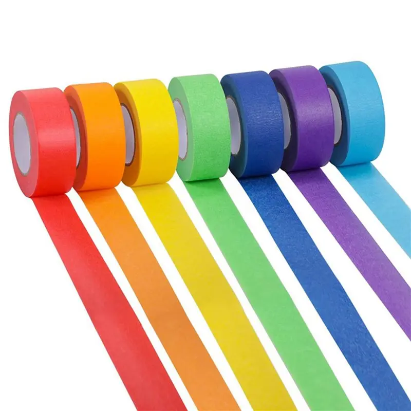 ABKW-14X Colored Masking Tape,Colored Painters Tape Drafting Tape,Craft Tape Tape Paper Tapecolorful Tape,E