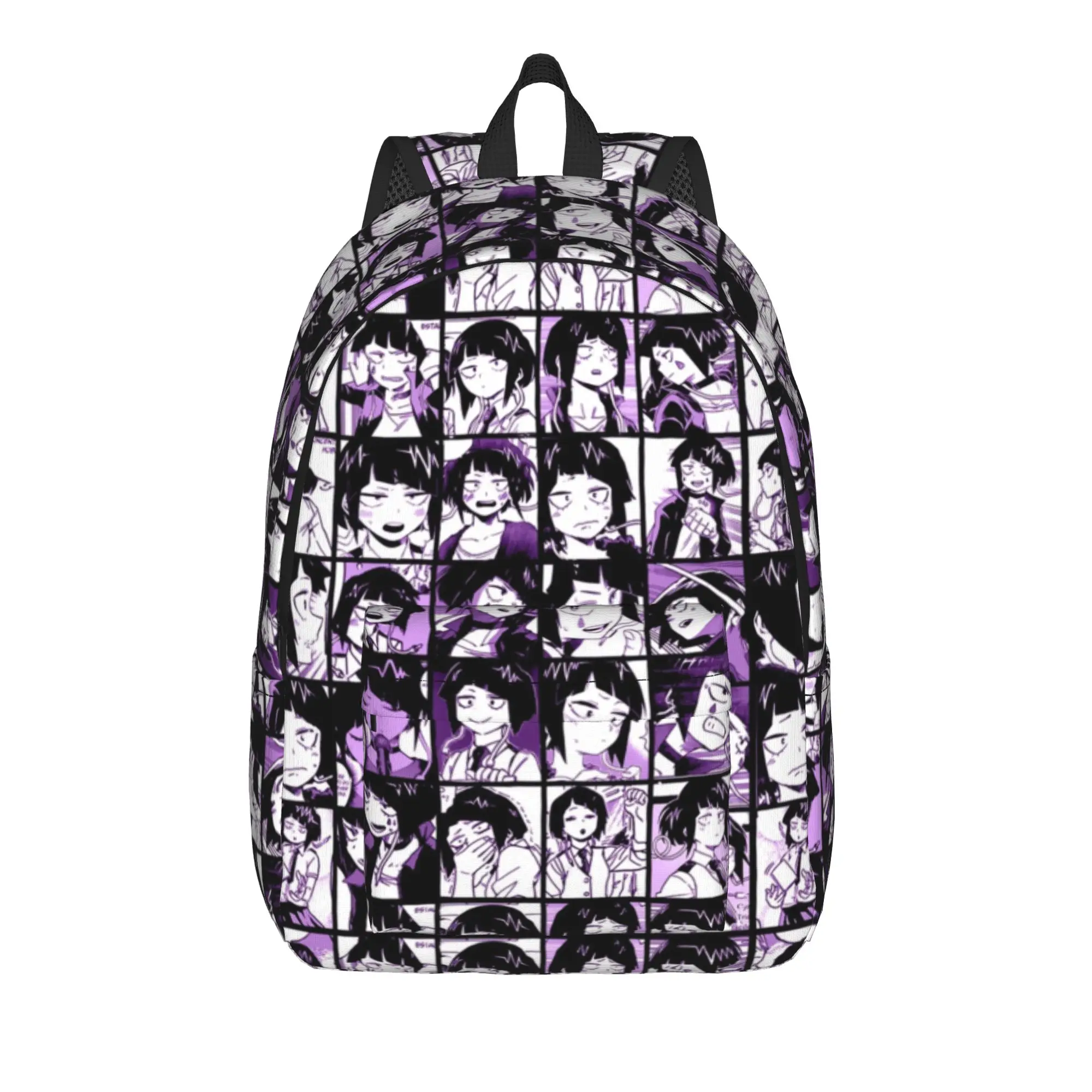 MHA Backpack for Men Women Fashion High School Work Daypack Jirou Kyouka Collage Academy Anime Laptop Canvas Bags Outdoor