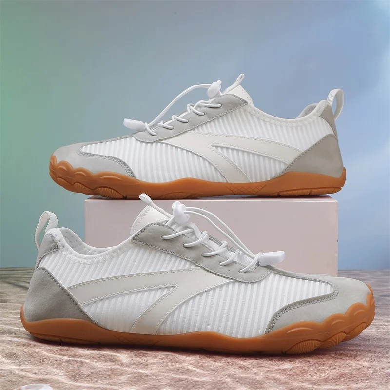 New Men's Wide Barefoot Canvas Sneaker 2026 Fashion Flats Soft Zero Drop Sole Wider Toe Light Weight Fashion Sneakes Big Size 48